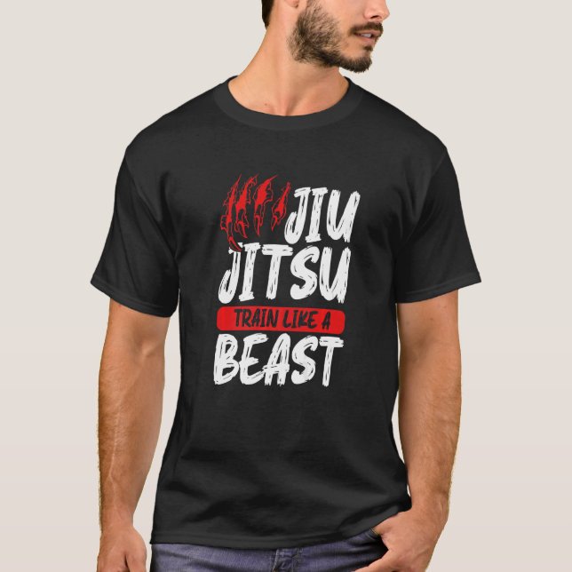 T-shirt Graphisme Jiu Jitsu Apparel Jiu Jitsu Train Comme  (Devant)
