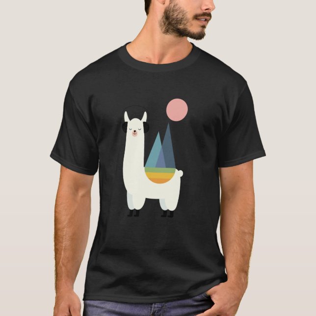 T-shirt Graphisme Llamazing de Andy Westface sans fil (Devant)