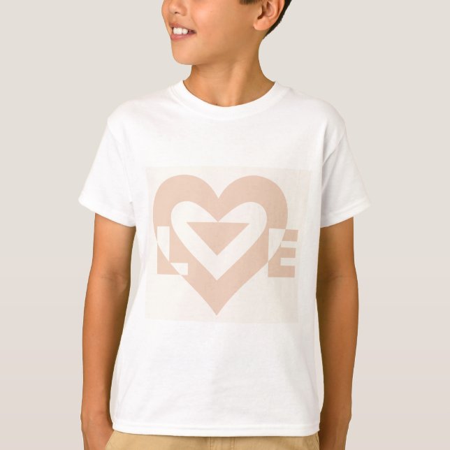 T-shirt Graphisme mignon, Beige crème (Devant)