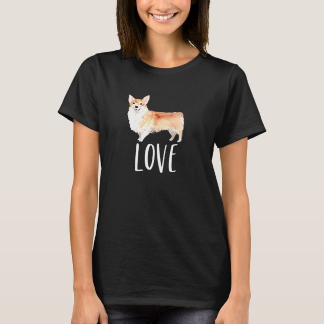 T-shirt Graphisme mignon d'amour de Corgi (Devant)