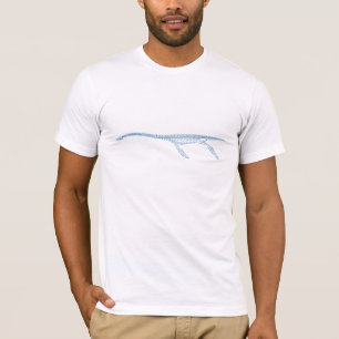 T-shirt Graphisme minimaliste de plésiosaure aquatique