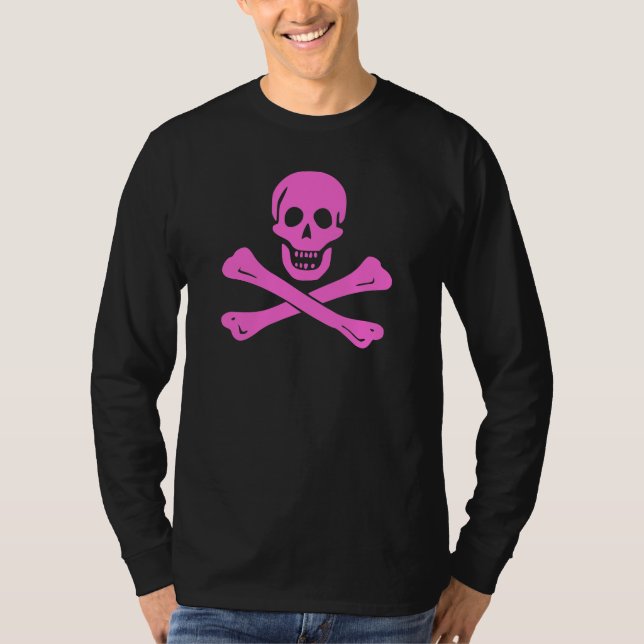 T-shirt Graphisme moderne de crâne et d'os entrecroisés ro (Devant)