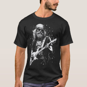 T-shirt Graphisme Musicien Guitariste Musique Rock Concert