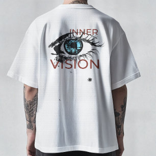 T-shirt Graphisme Œil Cyber Abstrait - Vision de Vérité In