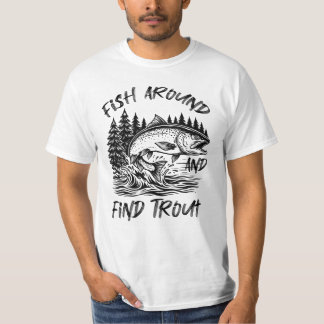 T-shirt Graphisme Pêche et Trouve Truite