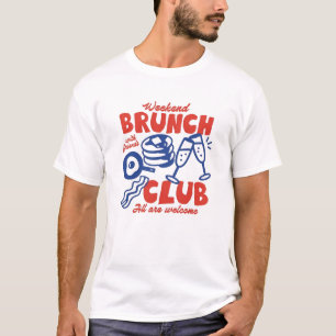 T-shirt Graphisme Petit-déjeuner avec des Amis 