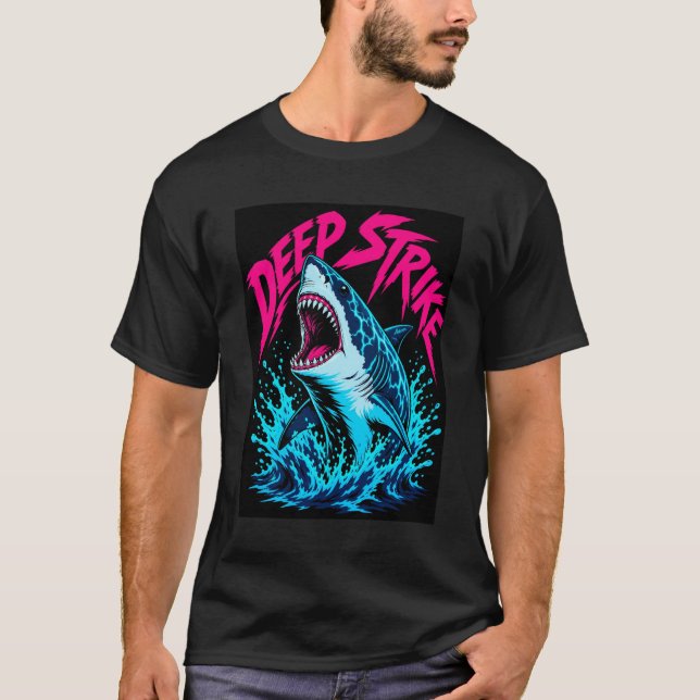T-shirt Graphisme requin Deep Strike ADOM (Devant)