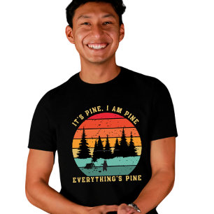 T-shirt Graphisme Rétro 70s Camping Coucher de soleil Rand