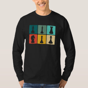 T-shirt Graphisme Rétro Échecs Joueur D'échecs Échec et Ma