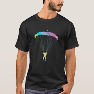 T-shirt Graphisme Rétro Parapente Parapentiste Parachute C