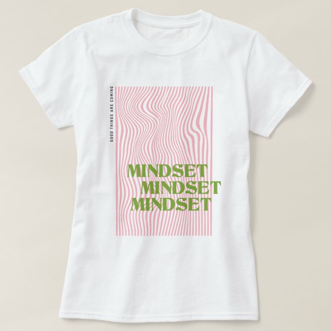 T-shirt Graphisme Rétro Vague de Mentalité (Design devant)