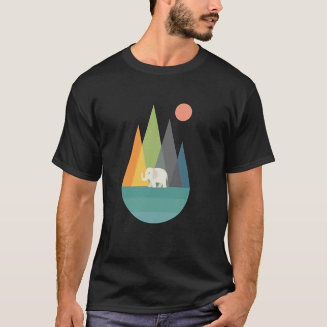 T-shirt Graphisme Threadless Andy Westface Walk In Peace (Devant)