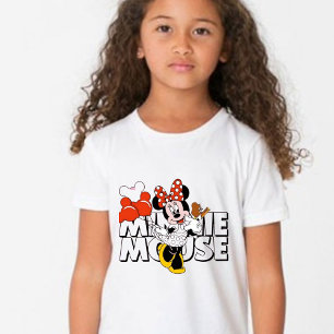 T-shirt Graphismes Disney Minnie Mouse et Monogramme Minni