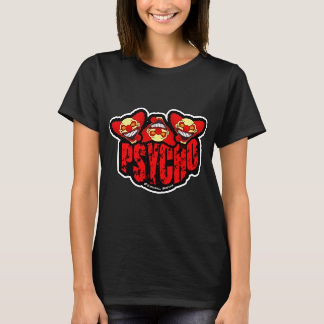 T-shirt Graphismes loufoques PSYCHO (Devant)
