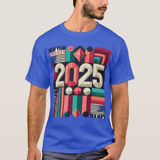 T-shirt Gras 2025 Conception du Nouvel An : Nouveau Début 