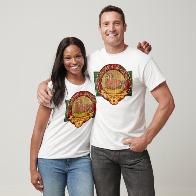 T-shirt Gras de poulet et saupoudrage (Unisexe)
