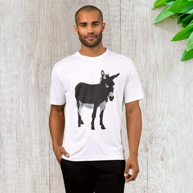 T-shirt Gras Donkey Silhouette ferme animal (Créateur téléchargé)