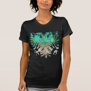 T-shirt Gras Griffin Turquoise Or Noir