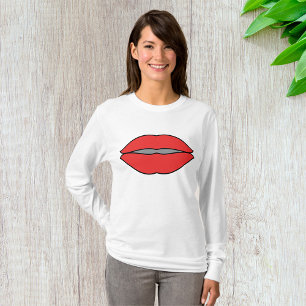 T-shirt Gras rouge lèvres Pop Art