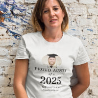Gras Texte Photo Fière Tante de 2023 Diplômé