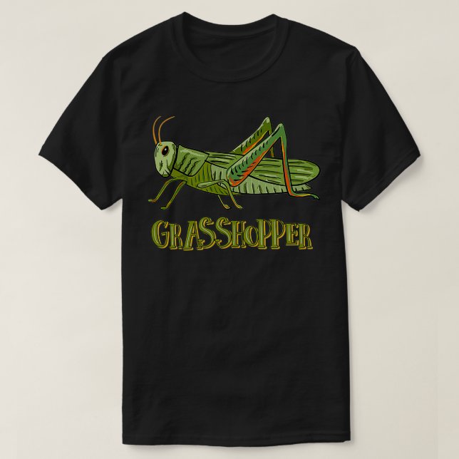 T-shirt GRASSHOPPER Design pour tous les amateurs de grass (Design devant)