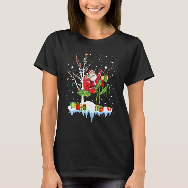 T-shirt Grasshopper Xmas Père Noël Riding Grasshopper Chri (Devant)