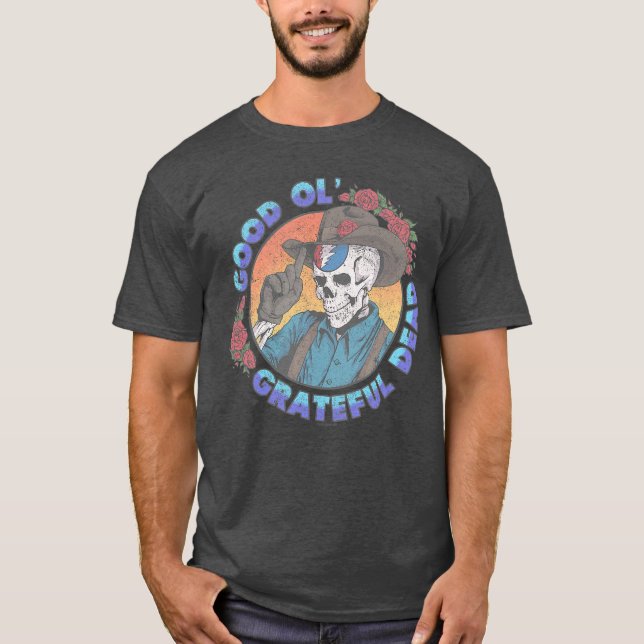 T-shirt Grateful Dead Bon Vieux Grateful Dead Cowboy Vinta (Devant)