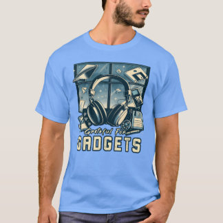 T-shirt Grateful For Gadgets Nostalgia Funhanksgiving IT f