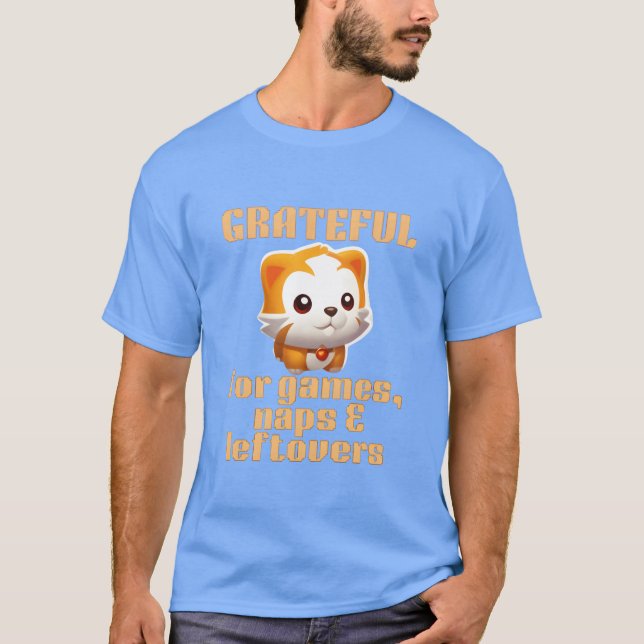 T-shirt Grateful for games naps leftovers funny family (Devant)