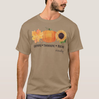 T-shirt Grateful Merci béni CNA Life Citrouille d'automne