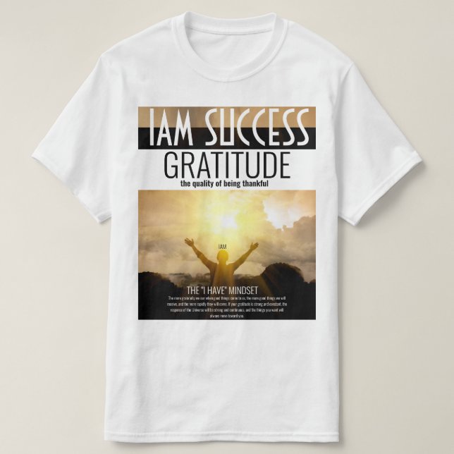 T-SHIRT GRATITUDE (Design devant)