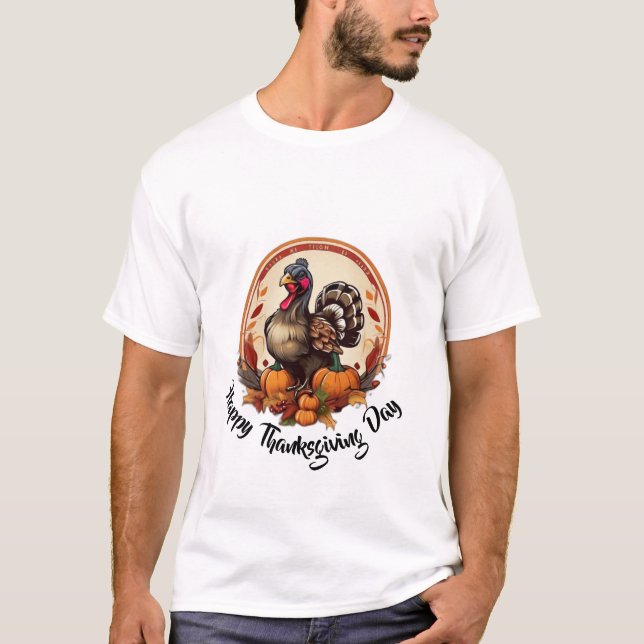 T-shirt Gratitude en Threads : Jour d'Action de grâceT-shi (Devant)