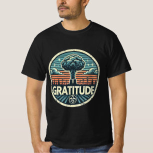 T-shirt Gratitude : Graphisme de centrale nucléaire vintag