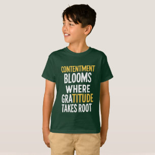 T-shirt Gratitude Grows - citations inspirantes