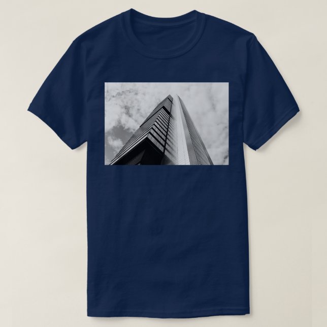 T-shirt gratte-ciel d'architecture (Design devant)