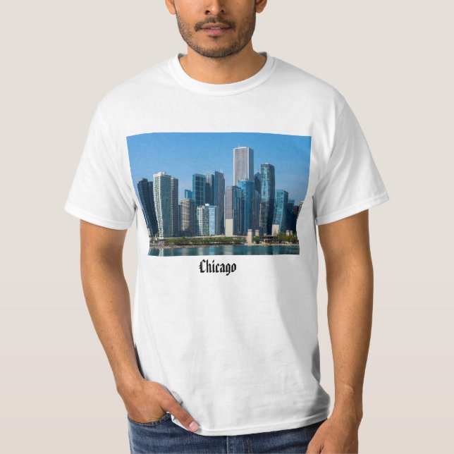 T-shirt Gratte-ciel de Chicago (Devant)