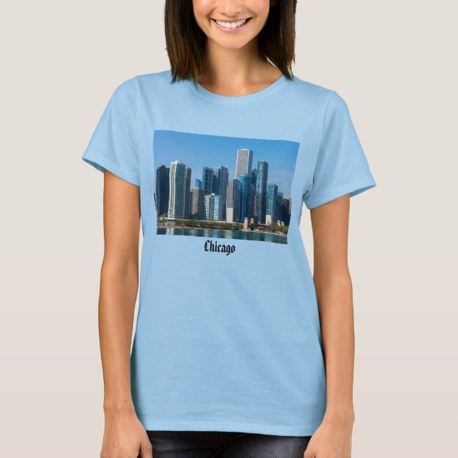 T-shirt gratte-ciel de Chicago (Devant)
