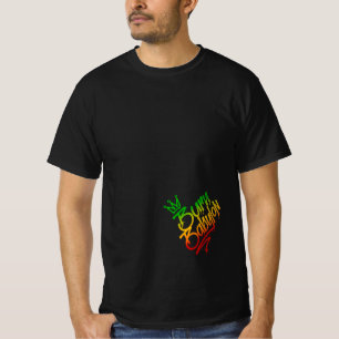 T-shirt Gratuit Babylon Graffiti Style Rasta Reggae