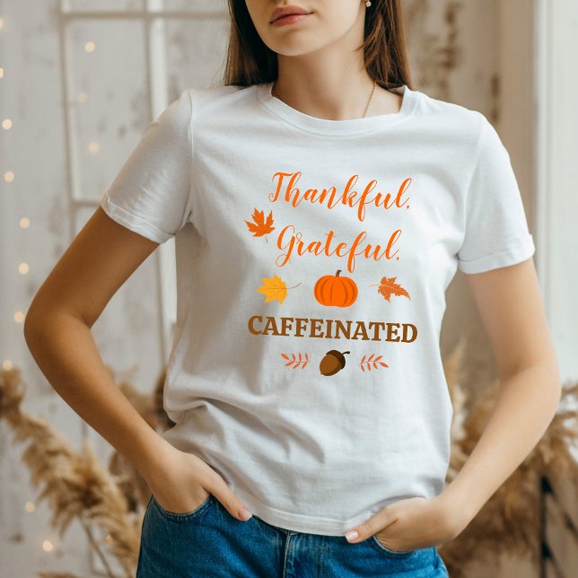 T-shirt Gratuit Caféiné - Vibes d'automne (Créateur téléchargé)
