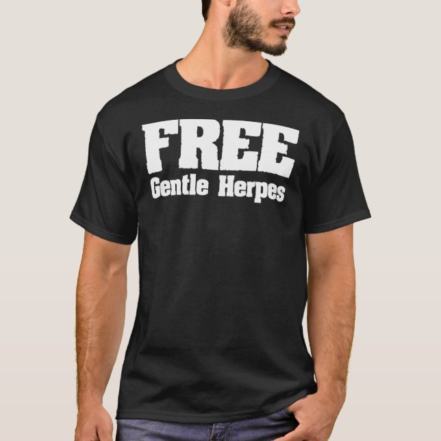 T-shirt Gratuit Herpes Douces Humour Adulte (Devant)