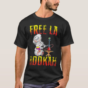 T-shirt Gratuit La Hookah Bunny de Pâques Shisha Fumer Par