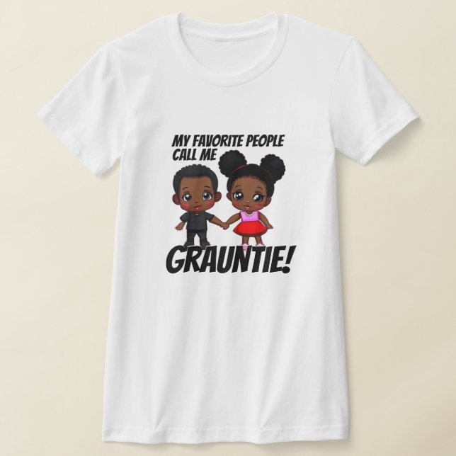 T-shirt Grauntie Cute Boy & Girl (Poser)