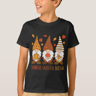 T-shirt Grave Merci Bienheureux Gnomes de Thanksgiving