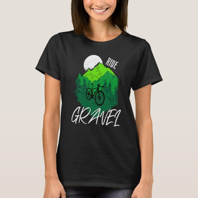 T-shirt Gravel Bike Ride Gravel Gravel bike (Devant)