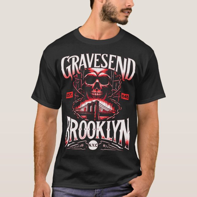 T-shirt Gravesend Brooklyn NYC (Devant)