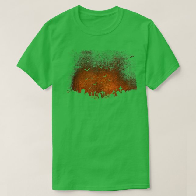 T-shirt Graveyard d'Halloween  (Design devant)