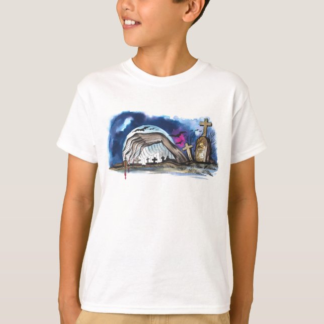 T-shirt Graveyard Zombie (Devant)