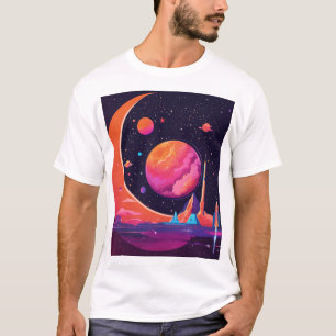 T-shirt Gravité et magnétisme dans l'espace – Science futu