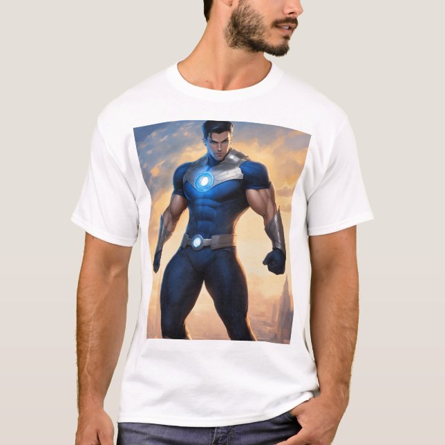 T-shirt Gravité et magnétisme Superhero Tee (Devant)