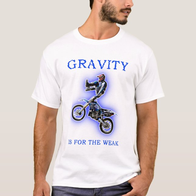 T-shirt Gravité pour la MotocrossT-Chemise faible de vélo (Devant)
